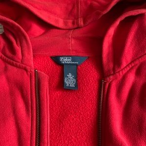 Ralph Lauren big boy XL size red hoodie